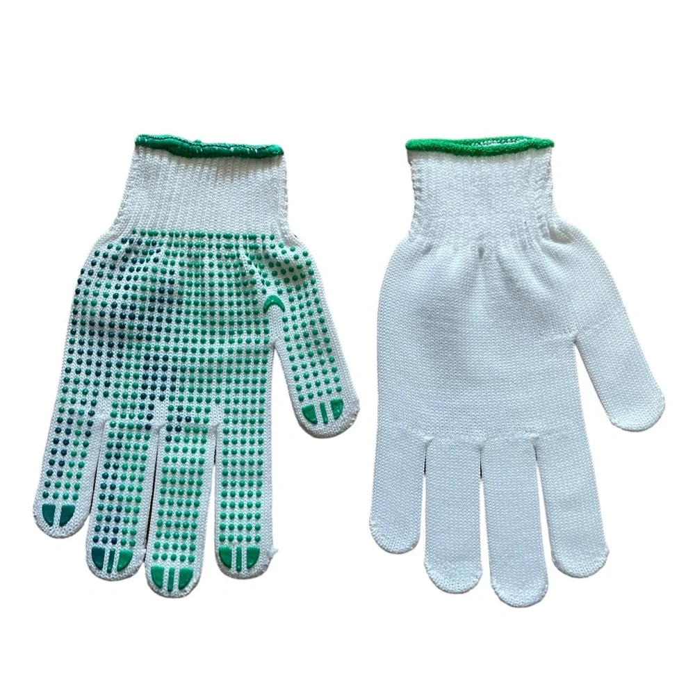 Unisex Gloves with Grip for Golf Gardening Work Running White Green Teal